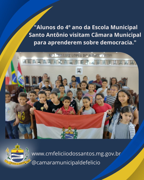 ESTUDANTES VISITAM O LEGISLATIVO E APRENDEM SOBRE A DEMOCRACIA