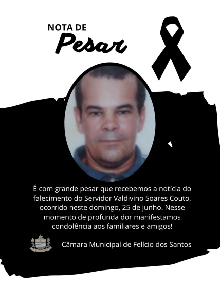 CONDOLÊNCIAS A FAMÍLIA 