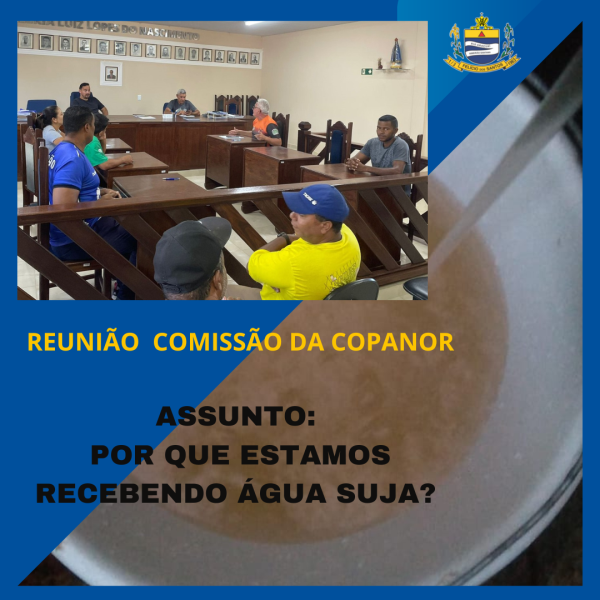 POR QUE ESTAMOS RECEBENDO ÁGUA SUJA?