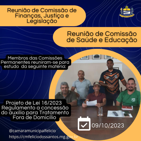 REUNIÃO DE COMISSÕES