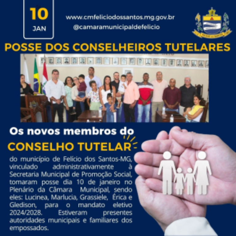 POSSE DOS CONSELHEIROS TUTELARES 
            Mandato 2024/2028
