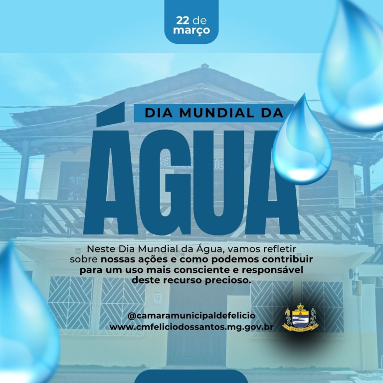 22 DE MARÇO DIA MUNDIAL DA ÁGUA