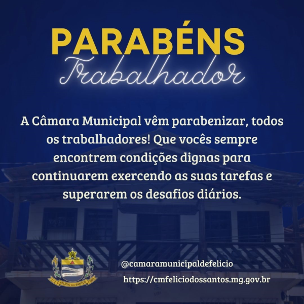 01 DE MAIO DIA DO TRABALHADOR