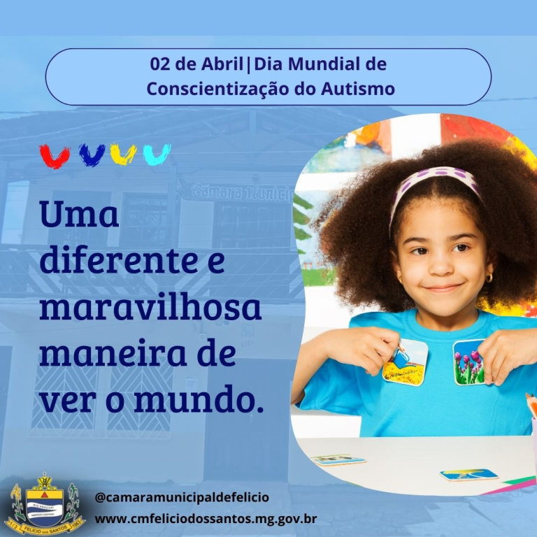 02 DE ABRIL DIA MUNDIAL DE CONSCIENTIZAÇÃO SOBRE O AUTISMO