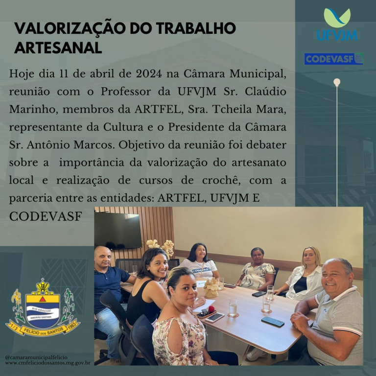 VALORIZAÇÃO DO TRABALHO ARTESANAL