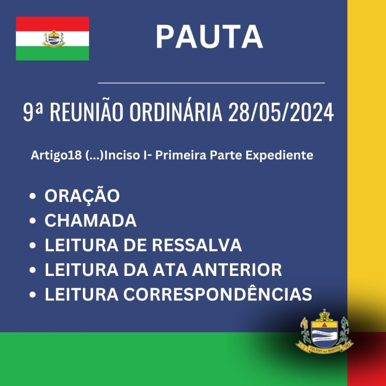 9º REUNIÃO ORDINÁRIA
